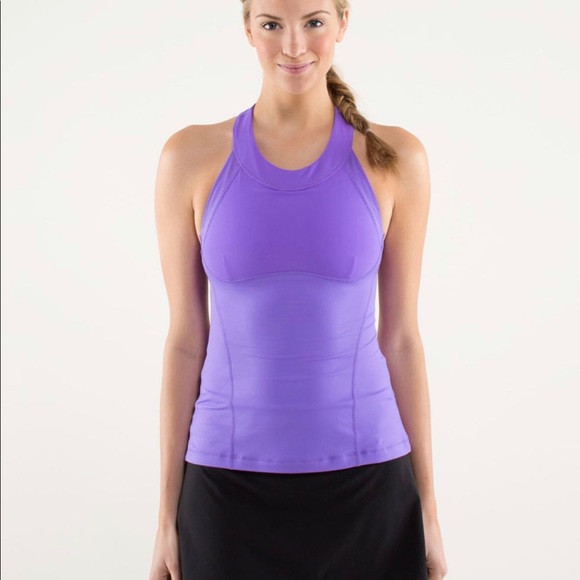 Lululemon Run Make It Count Tank Sz 2 Power Purple - Picture 3 of 11